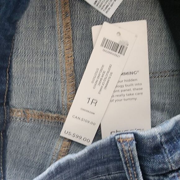 Chico's distressed raw hem jeans - Picture 13 of 16